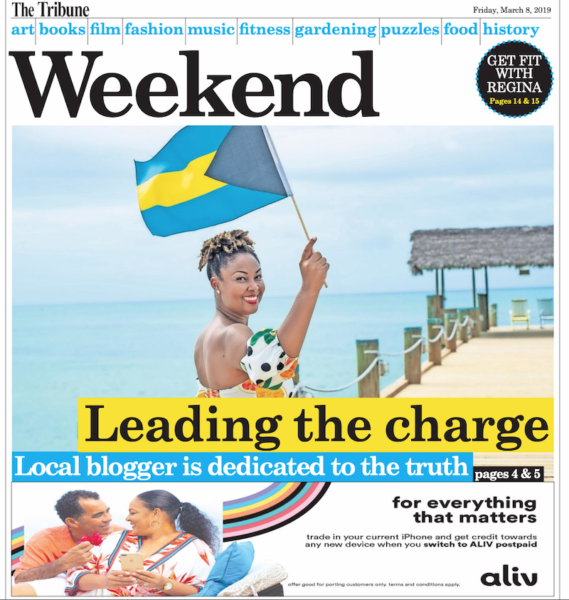 Rogan Smith aka This Bahamian Gyal Tribune Weekend magazine