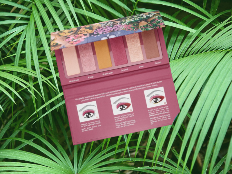 The Sephora Fresh Florals palette with yellow eyeshadows. 