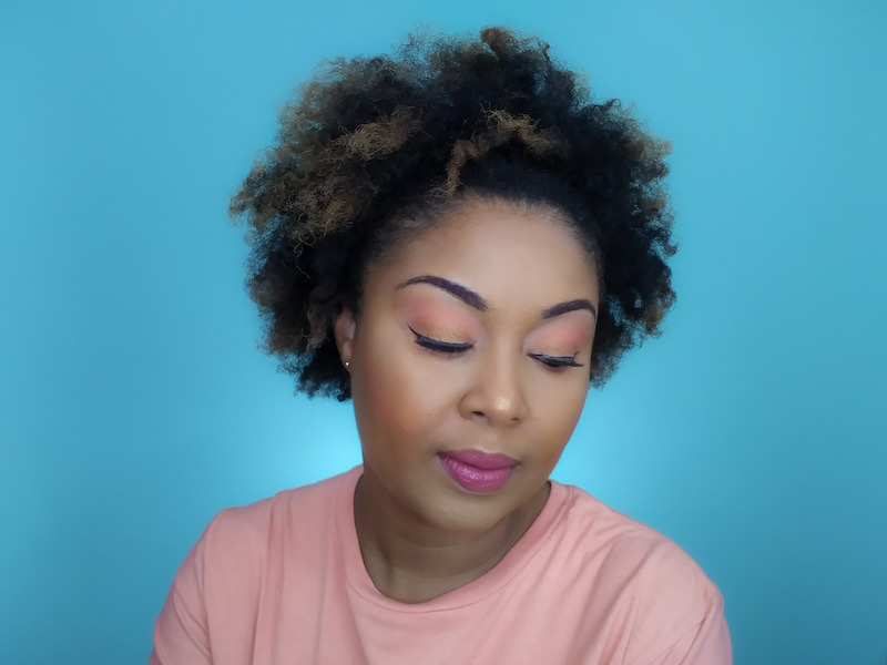 This Bahamian Gyal blogger, Rogan Smith models the ELF Peach Squad eyeshadow she bought for $1.