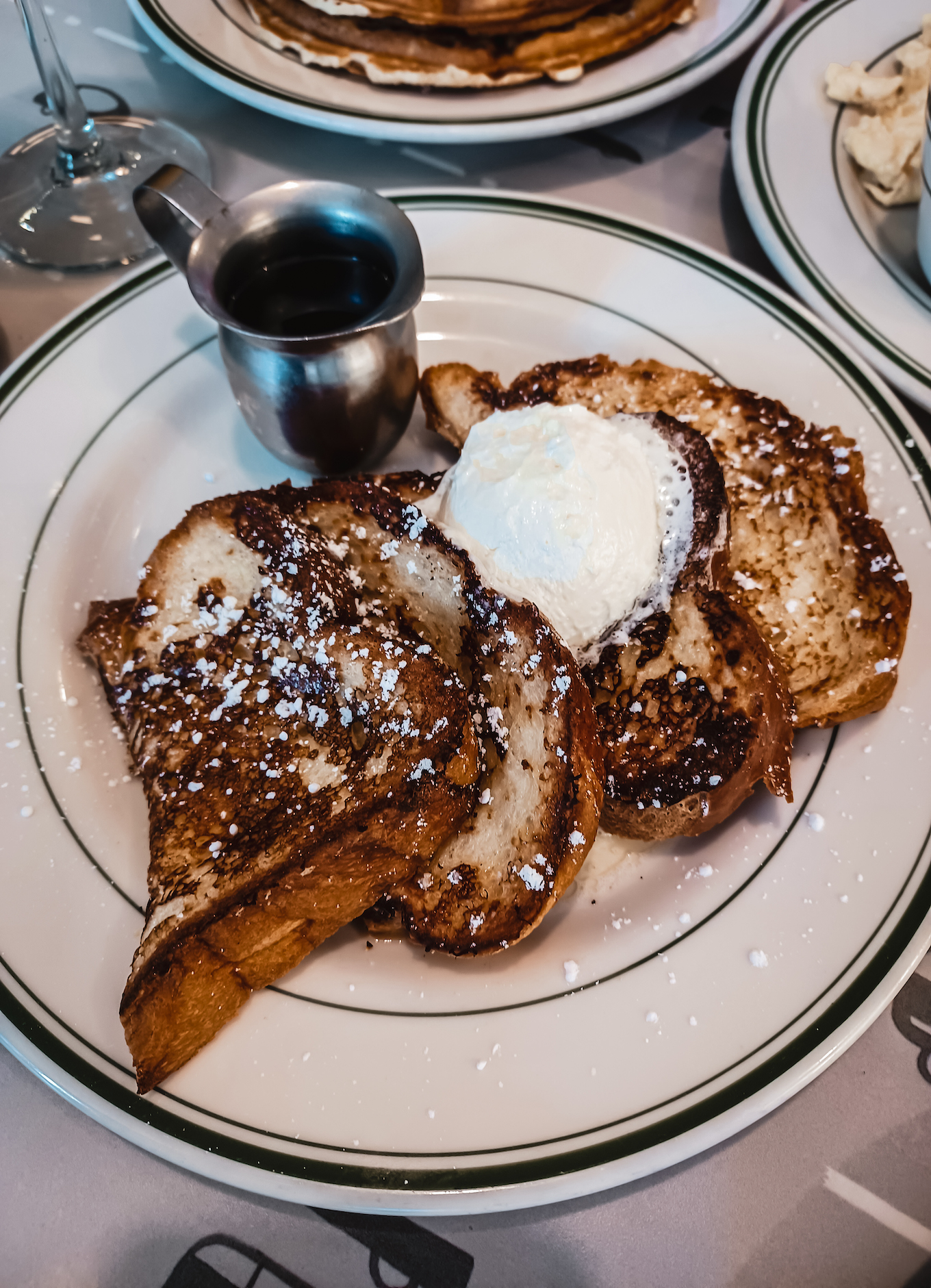 Photo of a plate full of French toast from Ari's Diner Washington DC