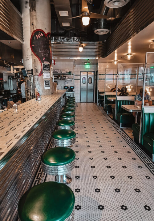 Image of the interior of Ari's Diner in Northeast Washington DC