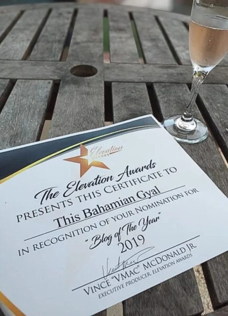 The This Bahamian Gyal blog is a nominee in the Elevation Awards
