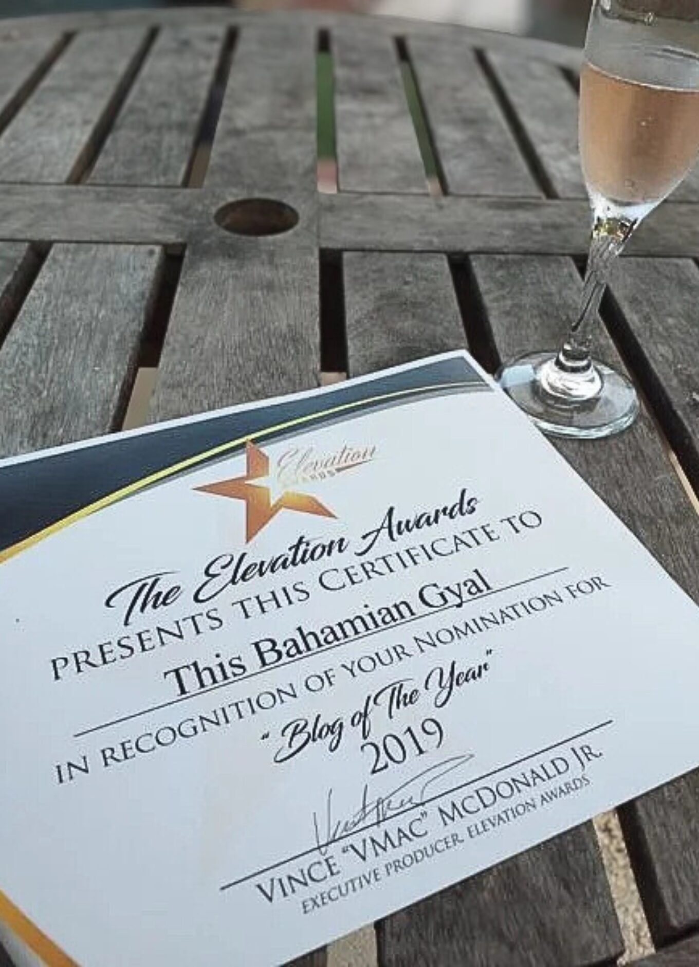 The This Bahamian Gyal blog is a nominee in the Elevation Awards