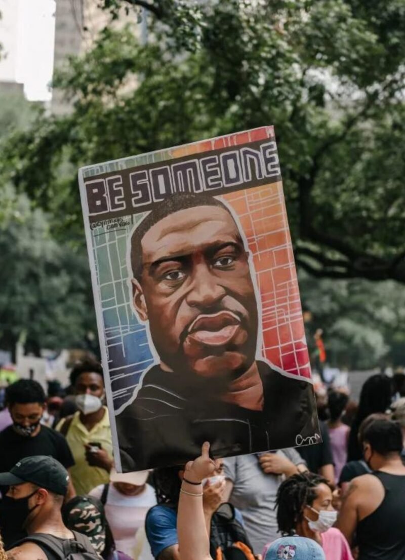 Protesters protest in the streets over George Floyd's death