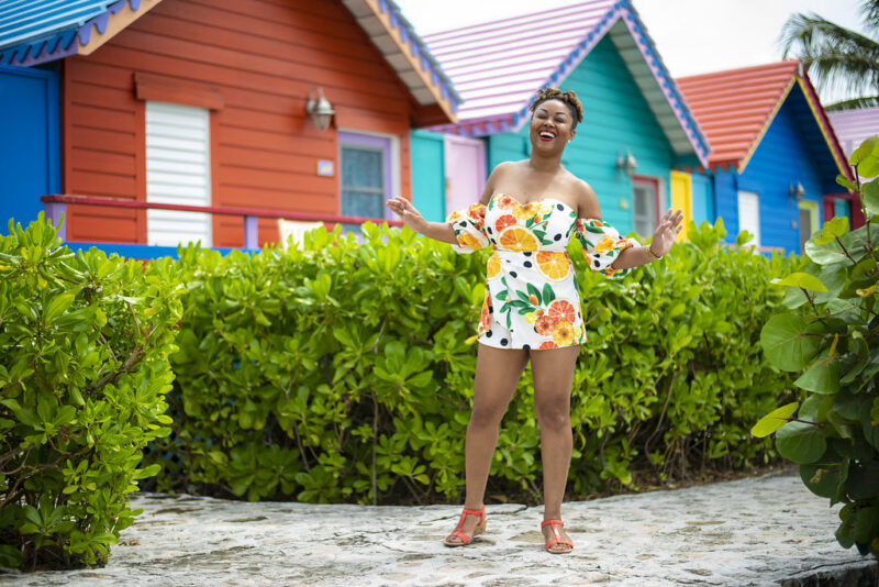Rogan Smith in front of Compass Point Resort, Nassau Bahamas