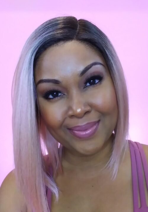 This Bahamian Gyal blogger, Rogan showcases her Motown Tress wig in the color pink