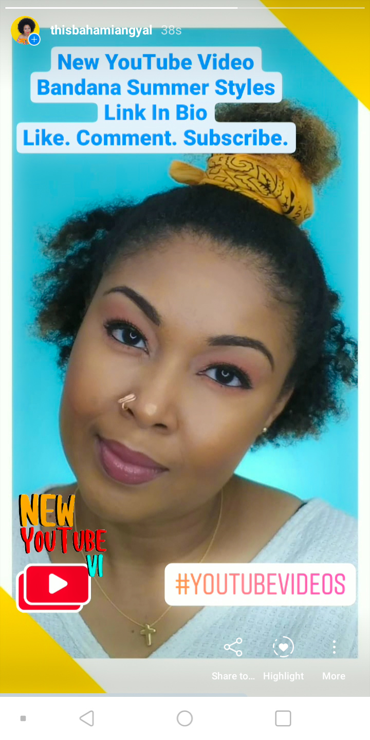 How To Style Your Bandana For Natural Hair | This Bahamian Gyal