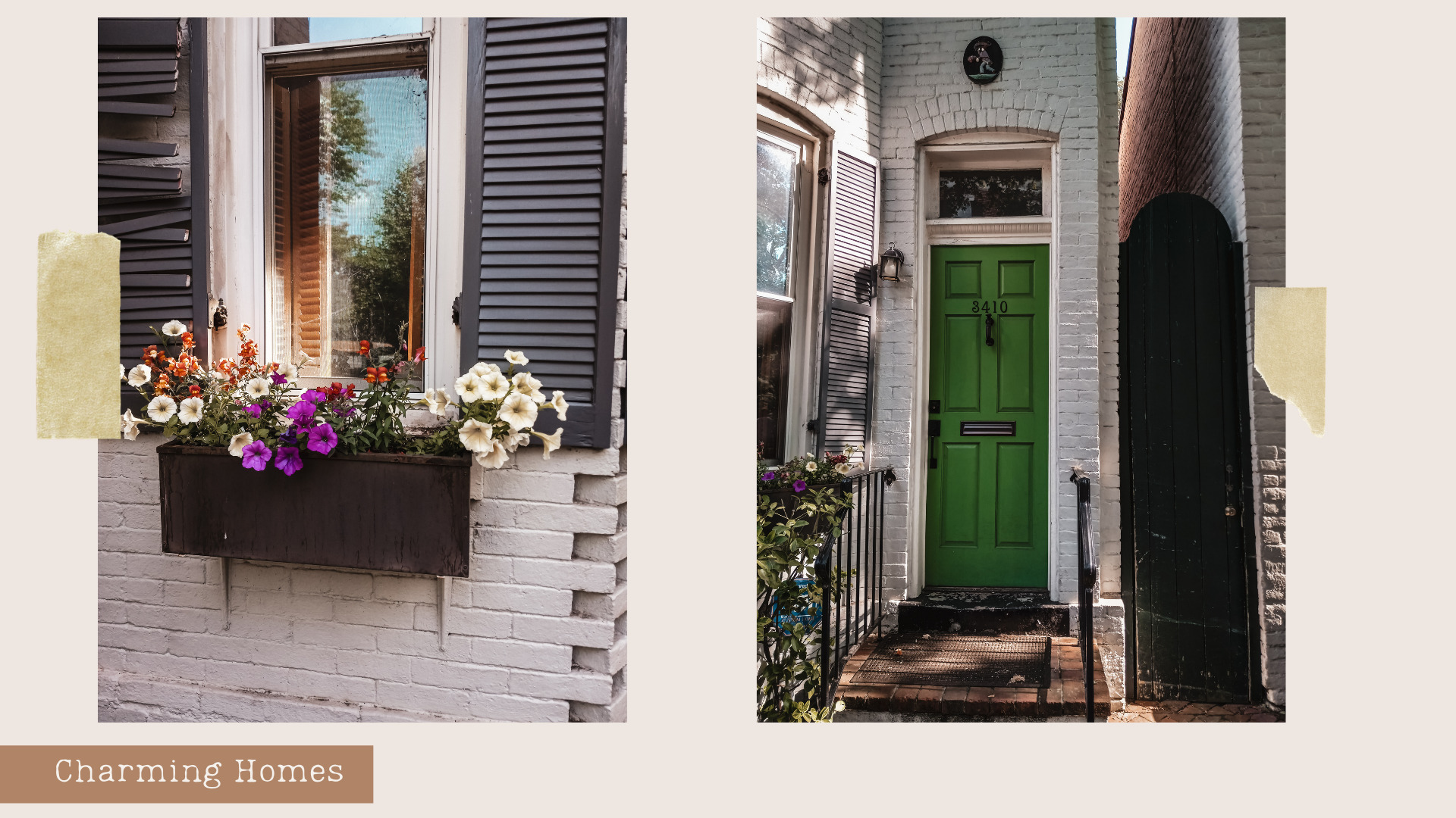 Image of homes in Georgetown DC, This Bahamian Gyal blog