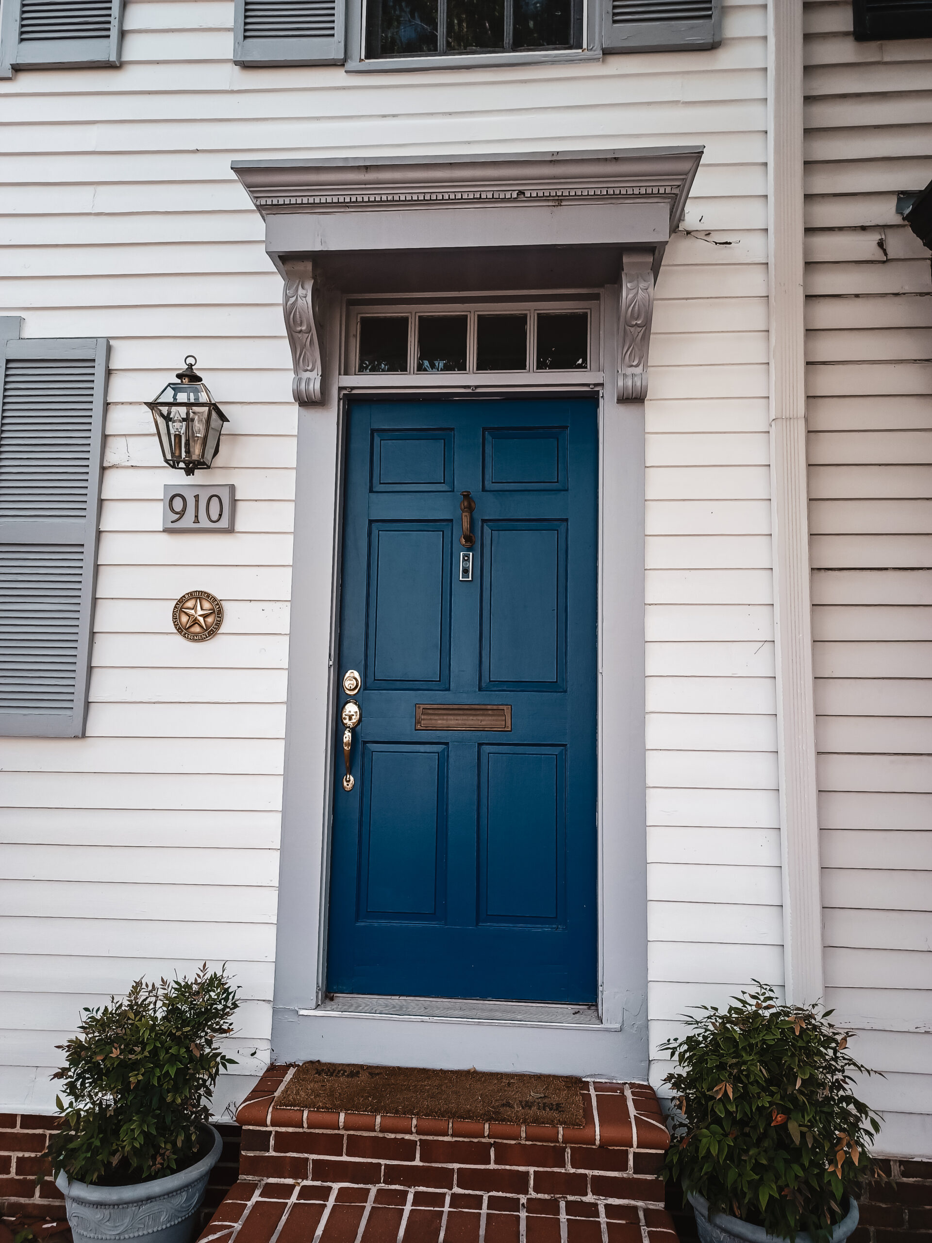 Alexandria Virginia home with blue door This Bahamian Gyal blog