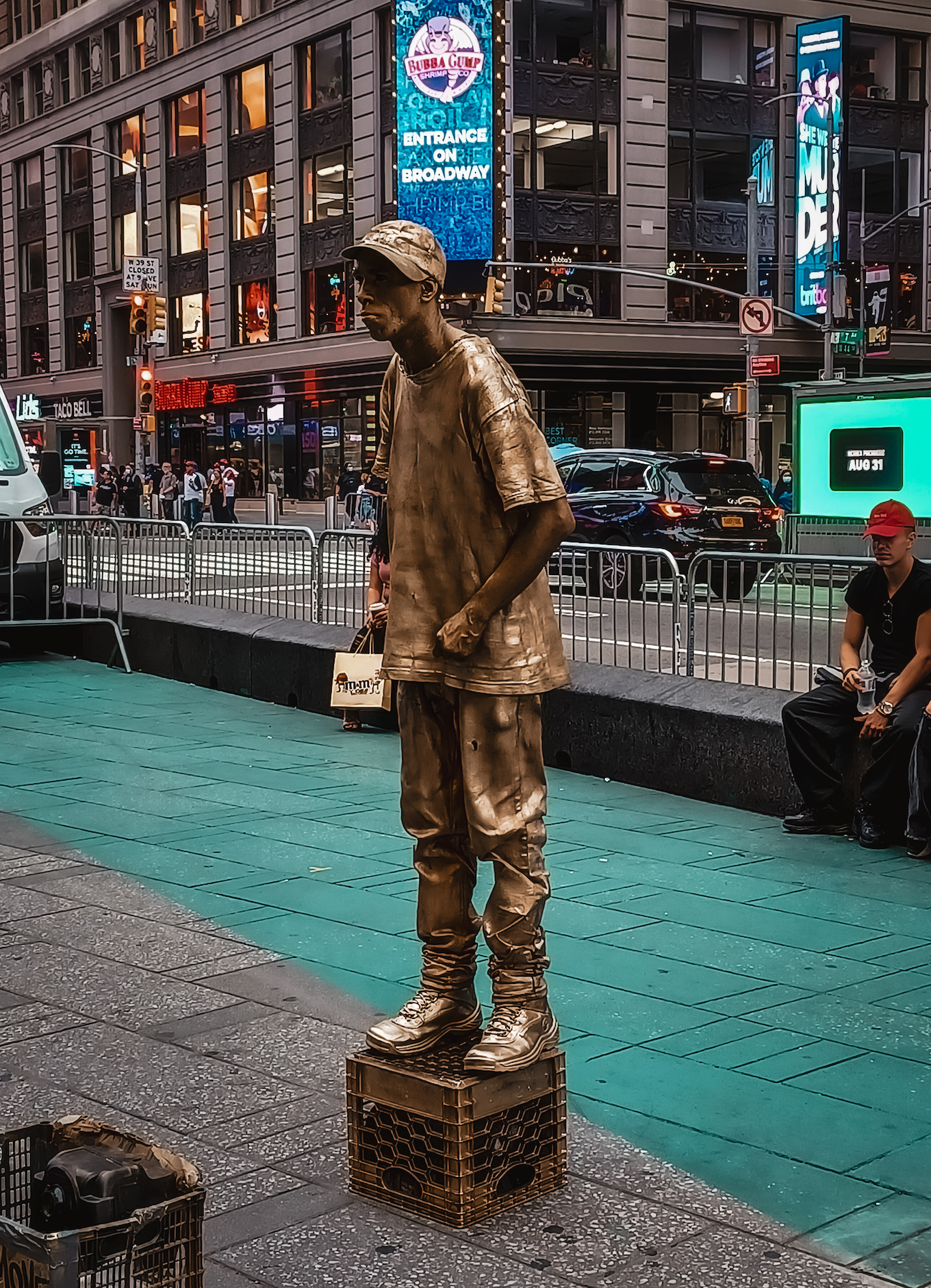 street performer in new york city