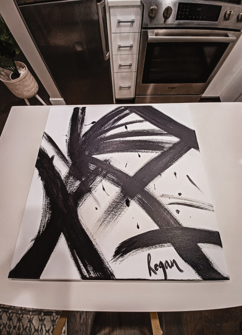 West Elm-inspired painting by DC blogger Rogan Smith