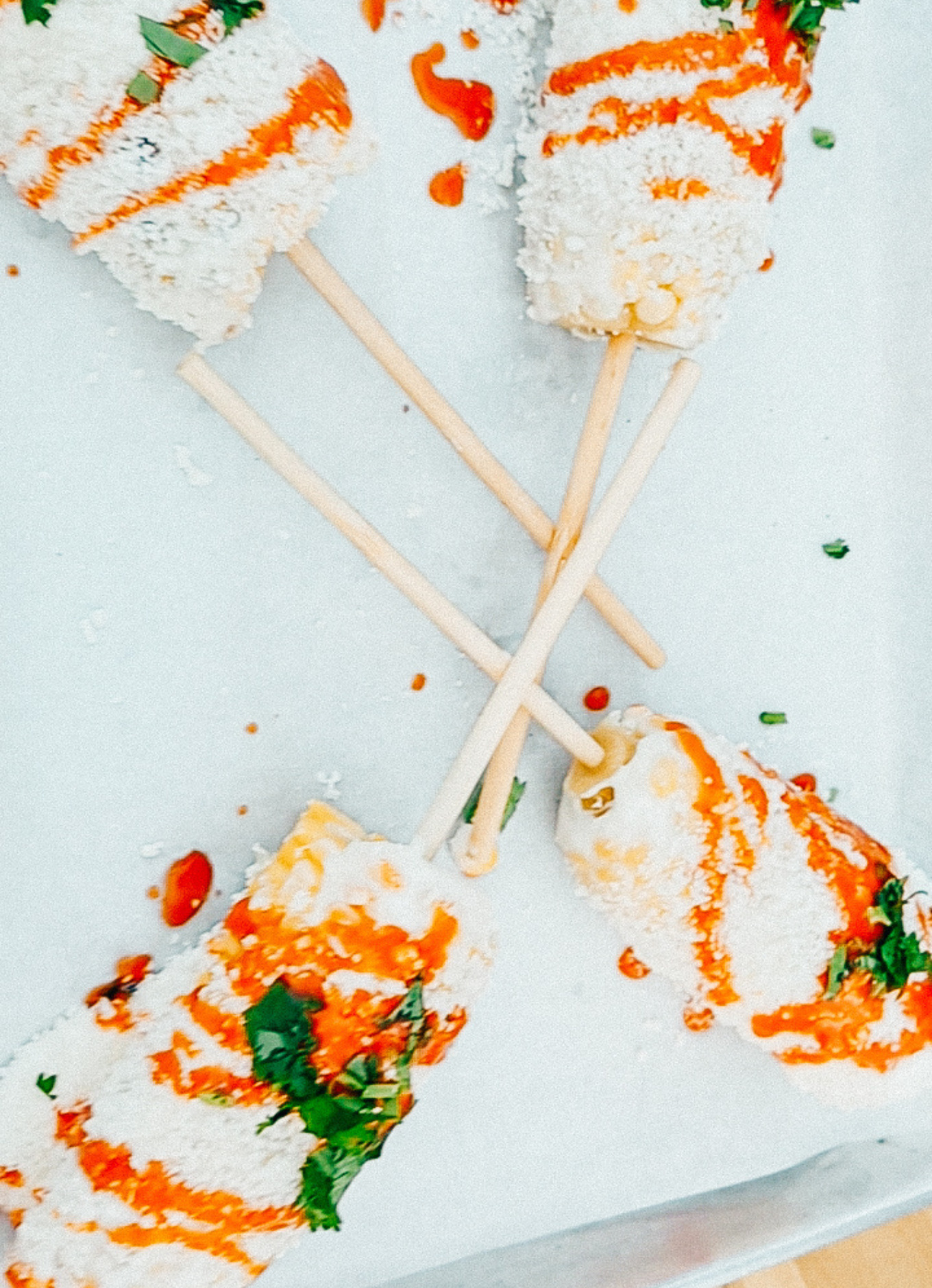 Mexican Street Corn on a stick.